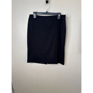 Apt 9 Womens‎ Black Skirt 10 Pencil straight skirt button zipper polyester